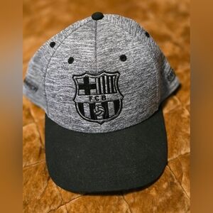 FC Barcelona Gray and Black Women's Cap